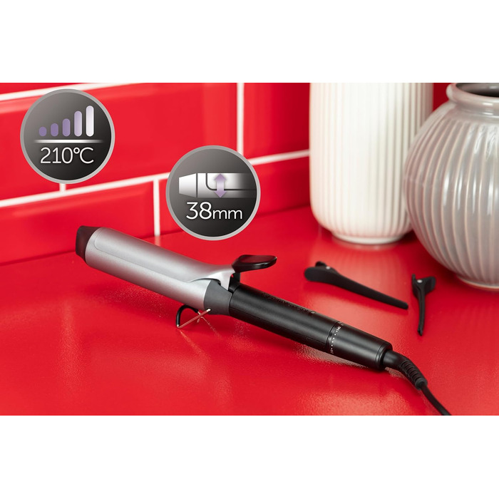 Плока щипці для завивки волосся Remington Pro Soft Curl CI6525, кераміко-турмалінове покриття, діаметр 25 мм, LCD-дисплей, 130-220°C