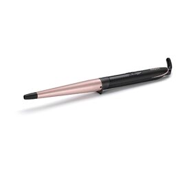 Конічний паяльник для волосся BaByliss Rose Quartz (13-25 мм) для натуральних локонів, керамічне покриття, 6 температурних режимів (160-210°C), C454E, рожево-чорний