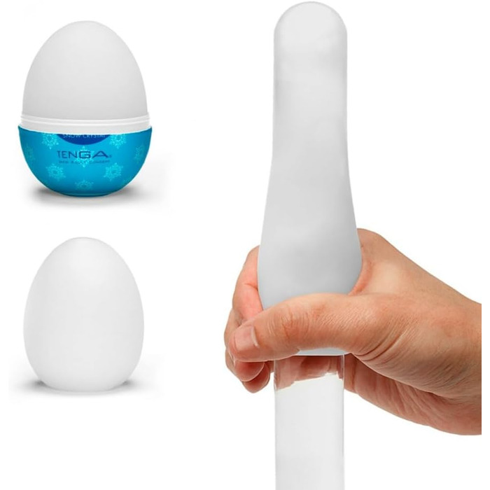 Яєчний масажер Tenga Egg Snow Crystal, білий, універсальний розмір