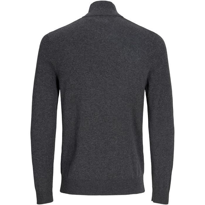 Чоловічий в'язаний кардиган Jack & Jones з чверть-застібкою на блискавці, однотонний (Розмір: L, Колір: Rosin)