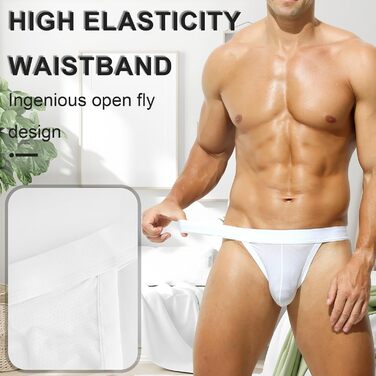 Тонкі чоловічі труси-сліпи Karen Space з мережива Ice Silk (5 шт. в упаковці), комфортні, еластичні, спортивні, S