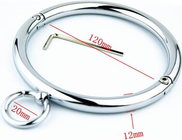 Металевий намисто-чокер Genmine з кільцем (внутрішній діаметр 120 мм)