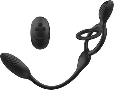 Масажер для чоловіків 4-в-1: кільце-стимулятор, масажер простати, анальні кулі, G-spot масажер. Іграшки для дорослих, для пар