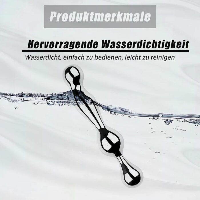 Анальний плагін з нержавіючої сталі XXL - подвійний, для ануса та вагіни, масаж G-точки, для чоловіків, жінок, пар