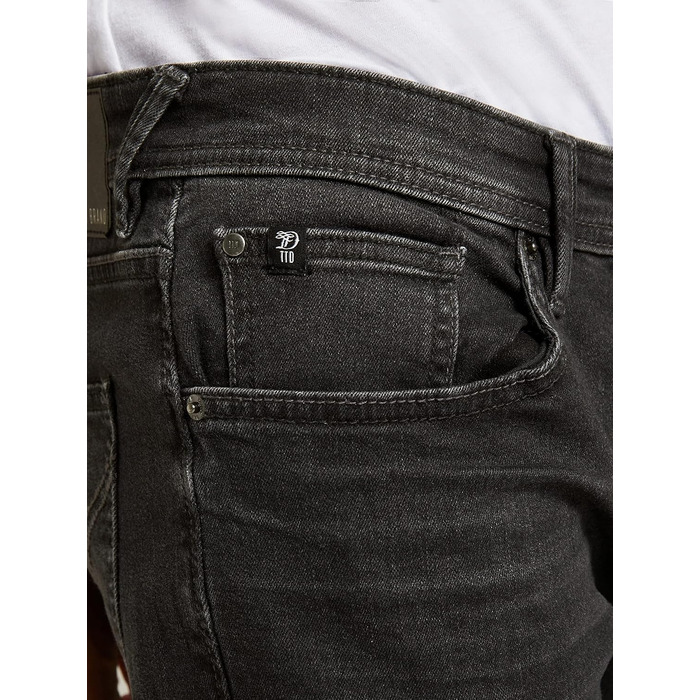 Чоловічі джинси skinny Tom Tailor Culver Denim, колір Dark Stone Black, розмір 36W/32L