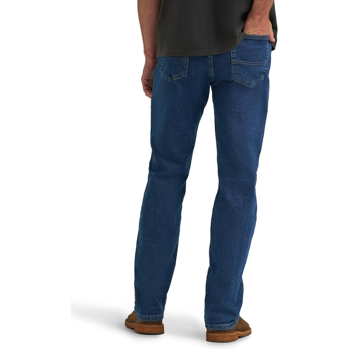 Чоловічі джинси Wrangler Authentics Regular Straight Fit, темно-синій колір Dark Stonewash