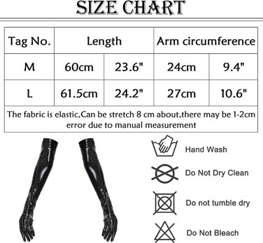 Костюм FEOYA: боді з латексу, високі панчохи, довгі рукавички, чорний, M