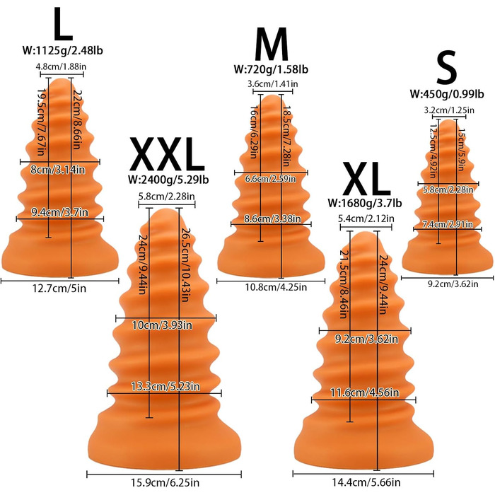 Анальний дилататор GeRRiT з 5 розмірами, з присоском. Масажер простати, анальні кулі, для чоловіків та жінок. Еротична іграшка для дорослих