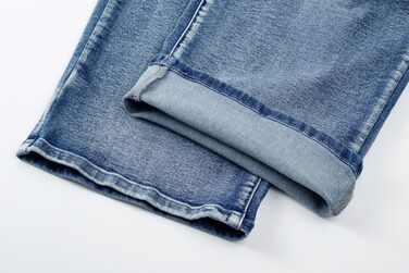 Чоловічі джинси Baggy JMIERR з бавовни, вінтажні еластичні джинси вільного крою, синій колір, розмір L