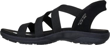 Жіночі сандалії Skechers Reggae Slim Stretch Flex Hands Free Slip-Ins, чорні, розмір 39 EU