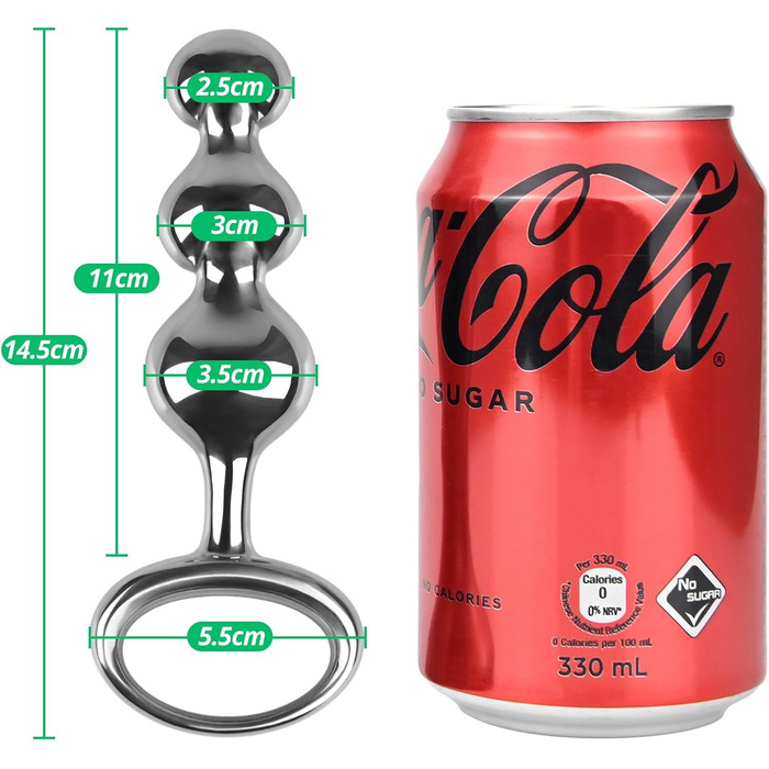 Анальний плагін Roluck з нержавіючої сталі, масажер простати та стимуляції G-точки, іграшки для дорослих для чоловіків та жінок