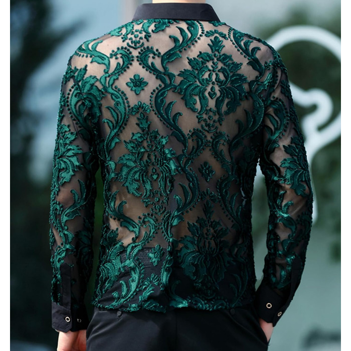 Прозора сітчаста накидка для чоловіків та жінок, сексуальна, коротка, для нічного клубу, мереживна накидка (XS, Cs24)