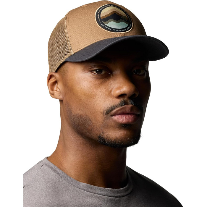 Кепка-снэпбек Columbia Mesh Snap Back унісекс, сітчаста з регульованим розміром, Delta/Shark/Circular Landscape