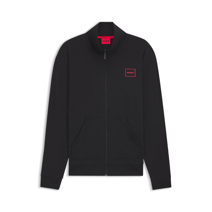 Чоловіча куртка на блискавці HUGO Laze Zip Jacket чорна, розмір XL