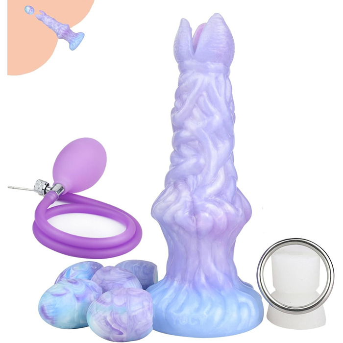 Анальний плагін Axcroo з силікону з 5 кулями, надувний анальний плагін-яйце, перлини для анусу, дилдо, стимуляція простати, SM іграшки для жінок та чоловіків