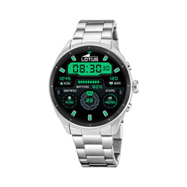 Смарт-годинник Lotus Smartime 2nd Gen Nexo (50206/1) для чоловіків, сталь 316L, водонепроникність IP65, ШІ-помічник, сріблястий