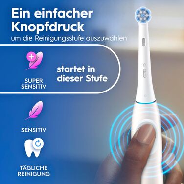 Електрична зубна щітка Oral-B iO Series 2, 3 режими чищення, рожева (Calm Pink) — набір з 1 щіткою та дорожнім футляром для дорослих