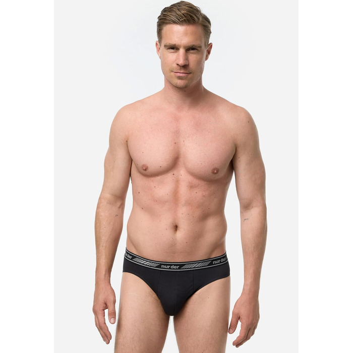 Чоловічі труси 6 шт. 3D Flex Classic Slip з бавовни, чорні, XXL