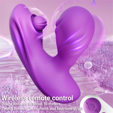 Вібратор-метелик для жінок: кліторальний та G-точковий, 9 режимів, з пультом дистанційного керування, перезаряджається