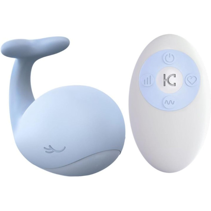 Вібруюче яйце 5 частот Blue Whale з пультом дистанційного керування, силіконовий вібратор для G-точки, мастурбатор, сексуальна іграшка