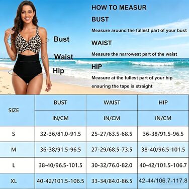 Купальник жіночий спортивний Plus Size, Push-up, з леопардовим принтом, чорний, розмір XL