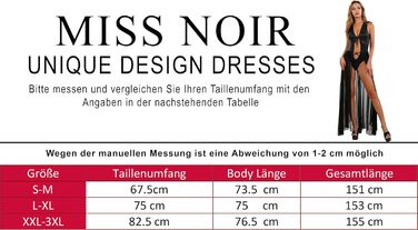 Сукня MISS NOIR довга з вбудованим боді та спідницею з тюлю – сексуальна вечірня сукня для клубу, ефект гліттеру (L-XL, чорна)