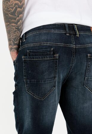 Чоловічі джинси camel active Madison Slim Fit, темно-сині (Dark Indigo), бавовна з еластаном