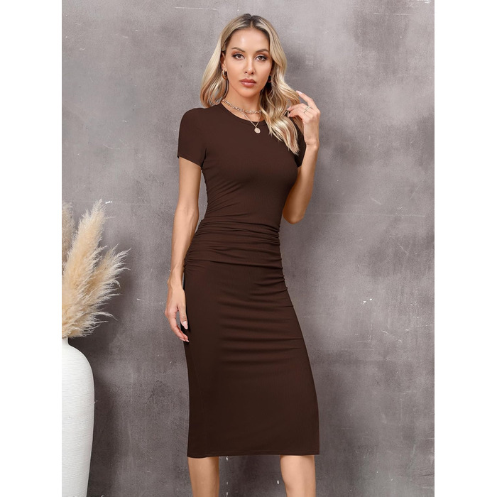 Сукня-футляр Braun Daen Soerkleid облягаюча, міді, з розрізом, повсякденна (M)