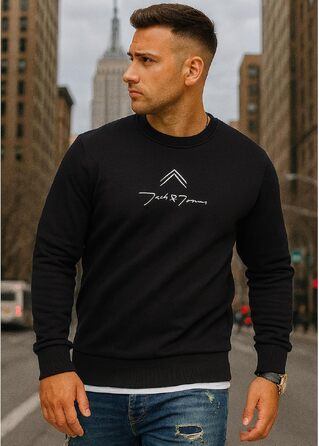 Чоловічий світшот Jack & Jones Infinity Austin, чорний, розмір S