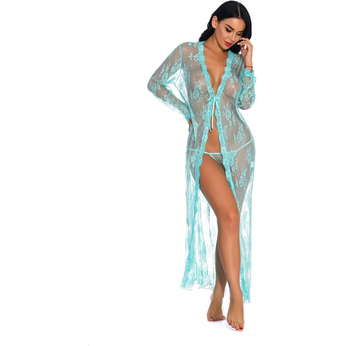 Комплекти нижньої білизни GMDNS для жінок: сексуальні нічні сукні великих розмірів (до 200 кг). Яскравий зелений колір, розмір S.