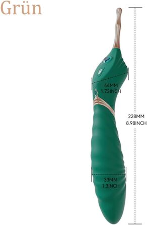 Вібратор для жінок Jpscor G-Punkt з 10 режимами, подвійний, для стимуляції клітора та G-точки, з 2 змінними насадками, комплект преміум-класу