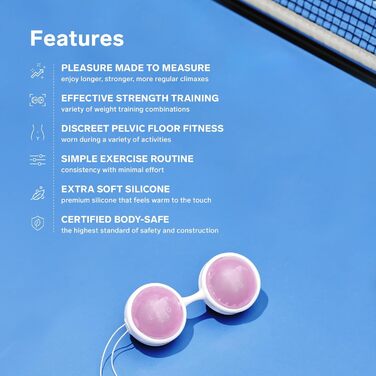 LELO Beads Mini - вагінальні кульки для тренування м'язів тазового дна, вагінальні кульки для початківців