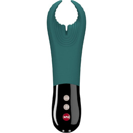 Вібратор для чоловіків FUN FACTORY Manta (Туркіс) – тихий та гнучкий секс-іграшка, мастурбатор, секс-іграшка для пар. Виготовлено з 100% медичного силікону, LOOP-ручка, 18 см (довжина), 3 см (діаметр), колір Deep Sea Blue, 1 шт.