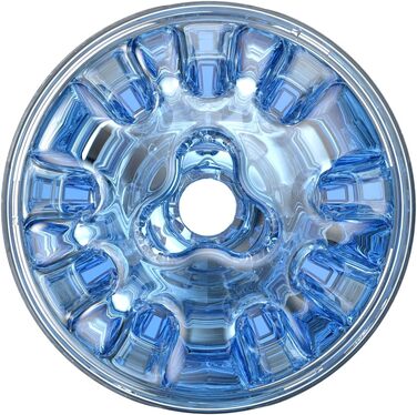 Fleshlight Quickshot Turbo Blue Ice - Мастурбатор з надреалістичним матеріалом SuperSkin, синій колір