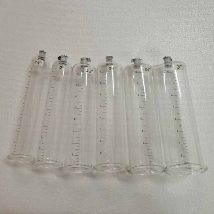 Вакуумний насос для пеніса: прозора трубка з шкалою, ручна модель для ерекції, допомога при імпотенції, збільшення та подовження пеніса. Аксесуар для чоловічих іграшок. (Д:23x7.6см)