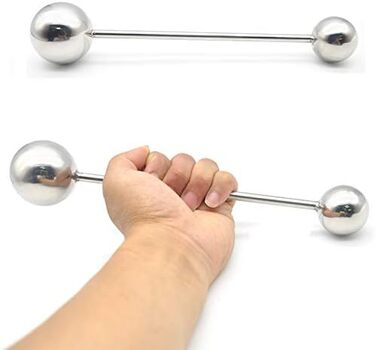 Анальний масажер ScreaAss з нержавіючої сталі з подвійним наконечником, кулі, дildo, для чоловіків та жінок, 38/50/63 мм, стимулятор G-точки, масажер простати