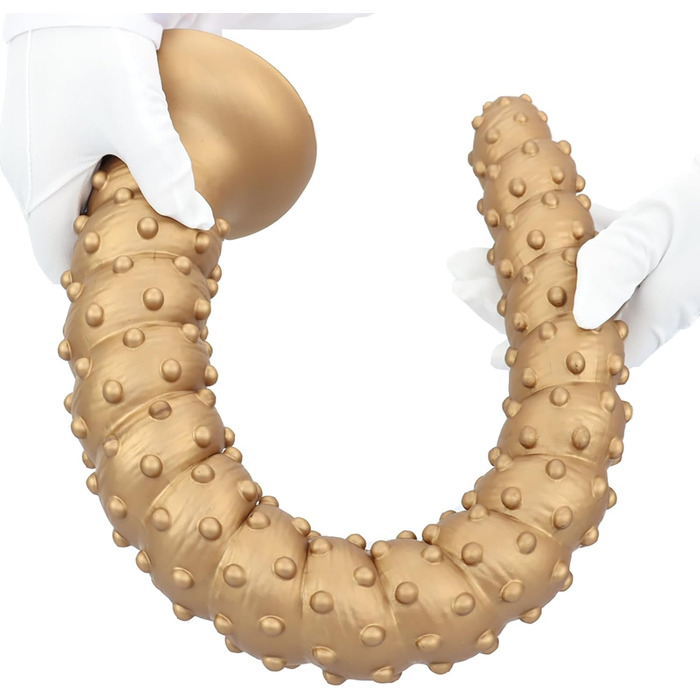 Анальний дилда Extra Langer Monster Spiral Dildo з текстурою для чоловіків та жінок, стимуляція G-точки, глибока анальна стимуляція, LZYLWC (L/Золото)