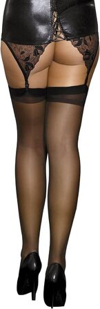 Гладкий корсет-стрінг з мереживом та шнурівкою, корсет-стрінг на стегна, 3 кольори Andalea Dessous (42/44, червоний/чорний)