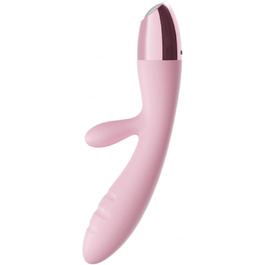 Вібратор Rabbit Silikon для G-точки, 10 режимів. Іграшка для дорослих, рожевий