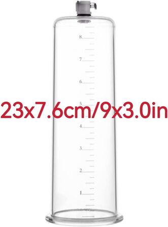 Вакуумна помпа для збільшення пеніса з силіконовим шлангом для чоловіків. Помпа для ерекції, сексуальна іграшка для чоловіків, для соло та пар (23x7.6 см)