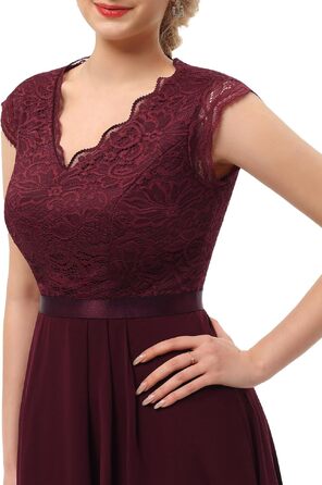Сукня коктейльна Dressystar жіноча бордового кольору, довжина міні, для вечірки та весілля