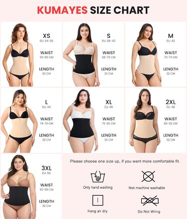 Корсет для фігури KUAYES: тренажер для талії, корсаж, пояс для схуднення, бежевий (XS)