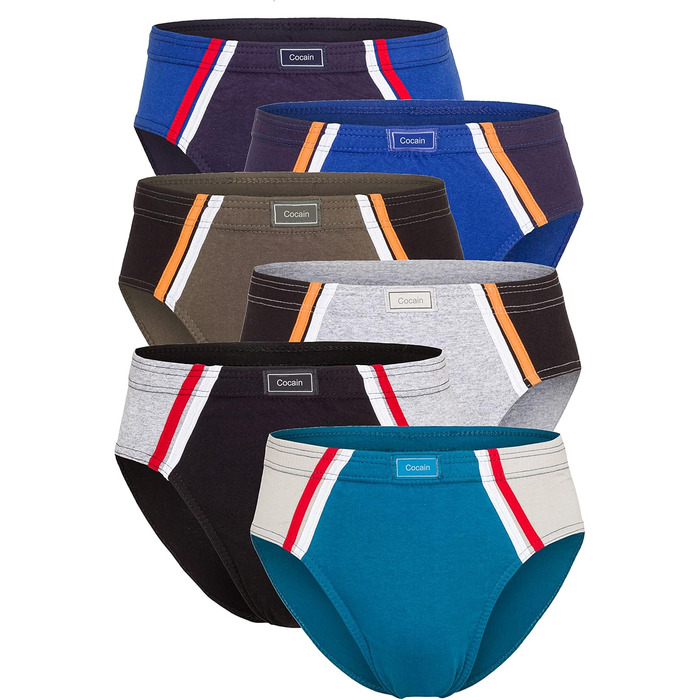 Спортивні труси для чоловіків Good Deal Market 6 | 9 | 12 | Packs з 100% бавовни, розміри 5/M - 13/7XL, 6 шт.