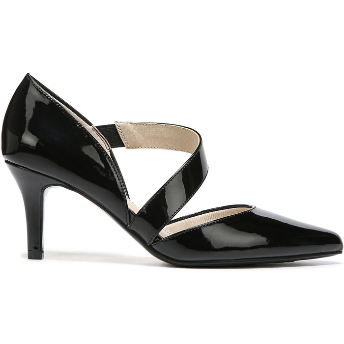 Жіночі туфлі-човники LifeStride Suki Pump, чорний лак, розмір 40 EU (Wide/Широка колодка)