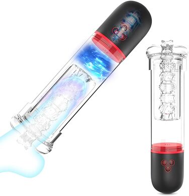 Електрична вакуумна помпа для пеніса NAIXBTY з 9-ма режимами вібрації та 4-ма рівнями потужності. Розширювач пеніса, тренажер витривалості. Інтимні іграшки для чоловіків