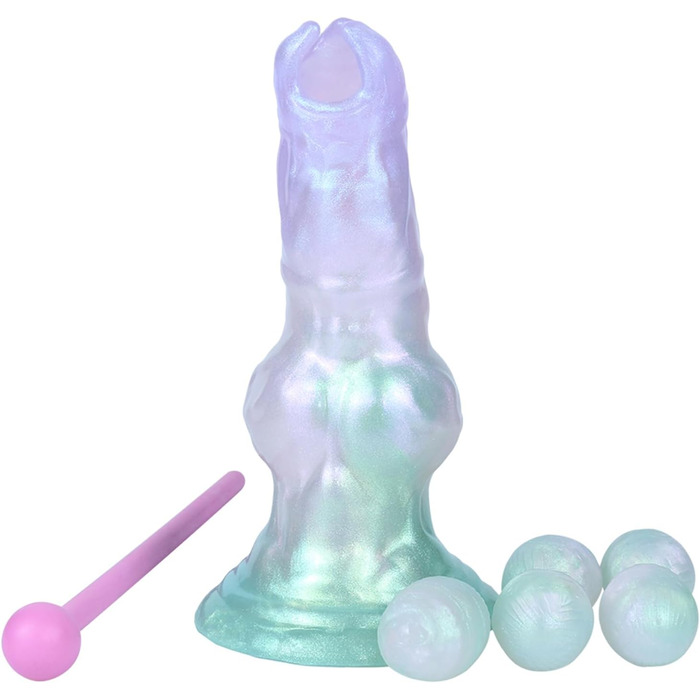 Анальний дилдо Axcroo з 5 кульками - анальний плаг, дилататор, іграшка для секса