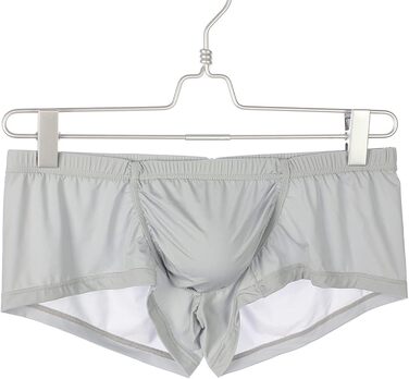 Шорти боксери чоловічі Faringoto, дихаюча білизна з шовковистого льону, труси боксери (XL, блакитний, чорний, білий, сірий, зелений)