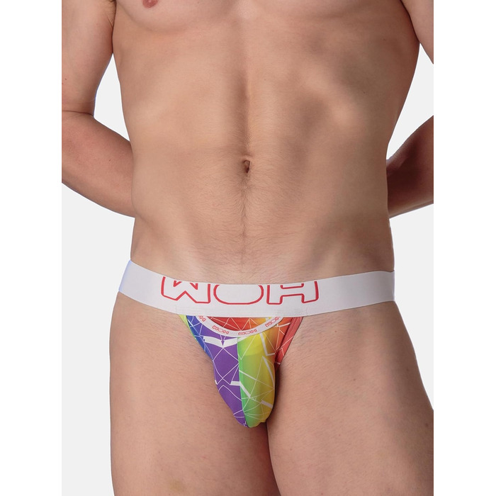 Танга чоловіча WOH G-String Jockstrap з принтом, сексуальна білизна для чоловіків, ідеальна посадка, для повсякденного носіння та особливих випадків