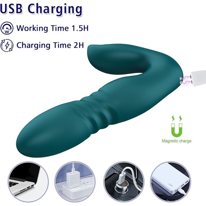 Анальні вібратори для чоловіків та жінок - анальні дildo вібратори з 7 режимів, силікон, Buttplug