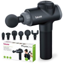 Перкусійний масажер Beurer MG 79 Massage Gun Sensitive: компактний масажний пістолет для чутливих зон, 3 насадки та 3 рівні інтенсивності